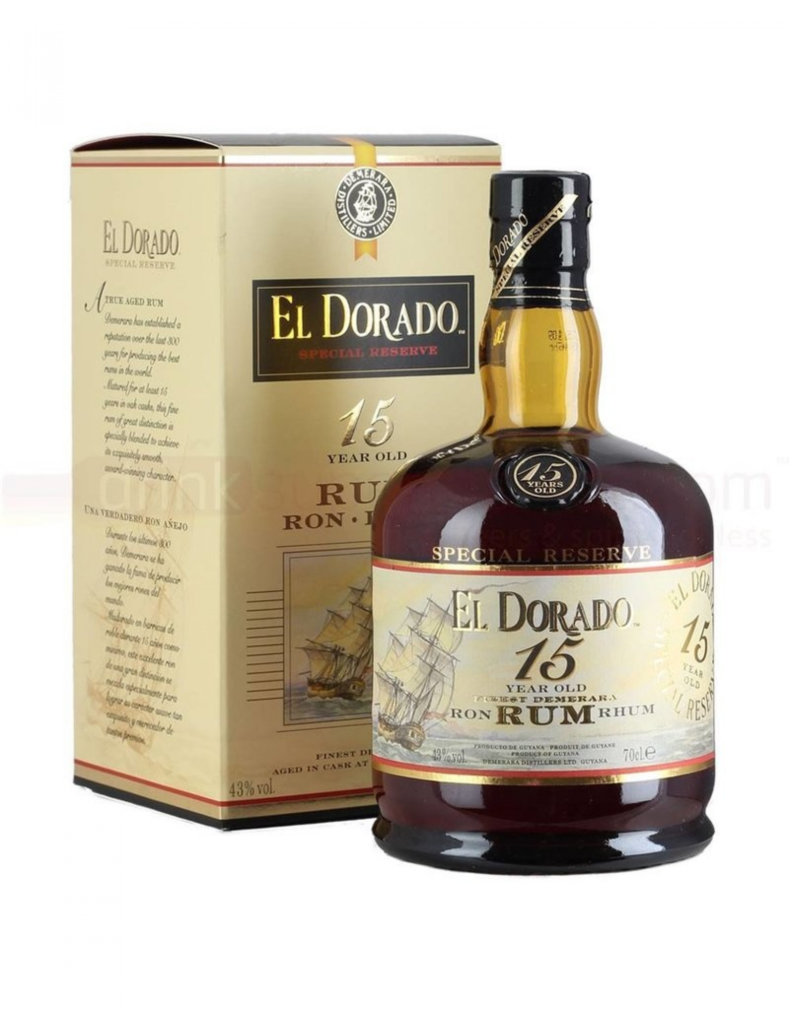 El Dorado 15 Year Old 70cl, 40%